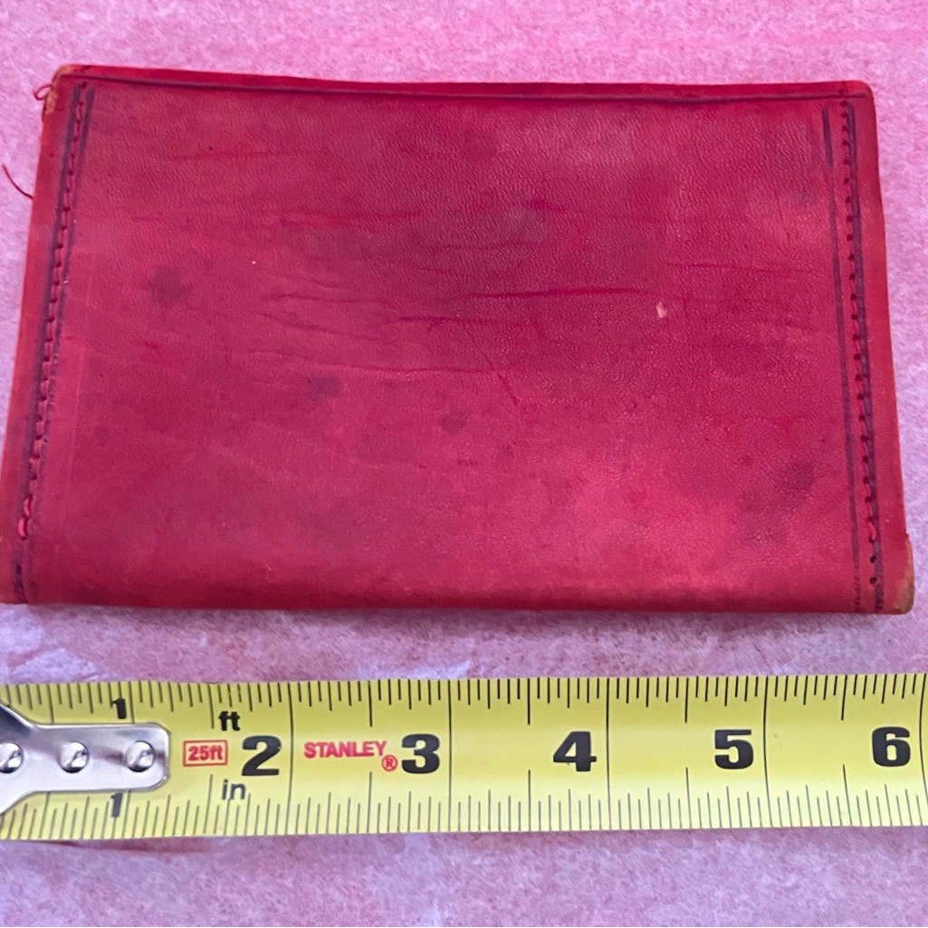 Vintage Red Leather Wallet